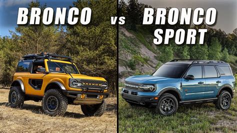 compare ford bronco sport models